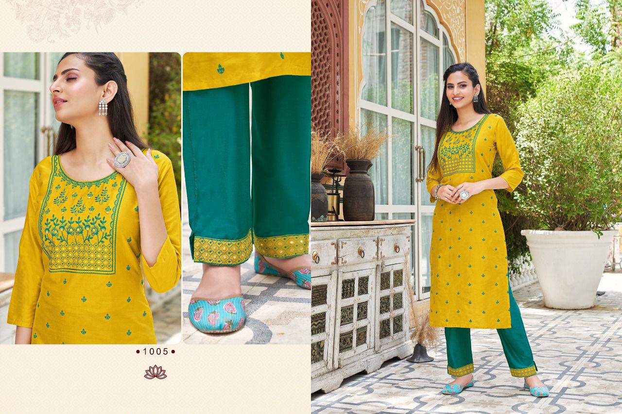 KAPIL GANGOR 2 Fancy New Designer Fancy Wear Cotton Silk Kurti Collection
                                    